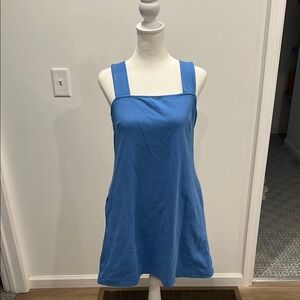 Stylish Blue Sleeveless Dress